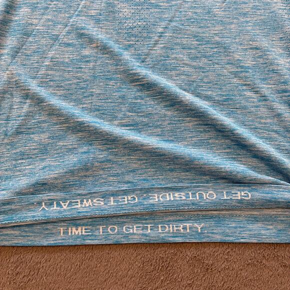 Lululmon Light Blue Swiftly Tech Crew Neck Shortsleeve Athletic Shirt Men Size L - Picture 4 of 9